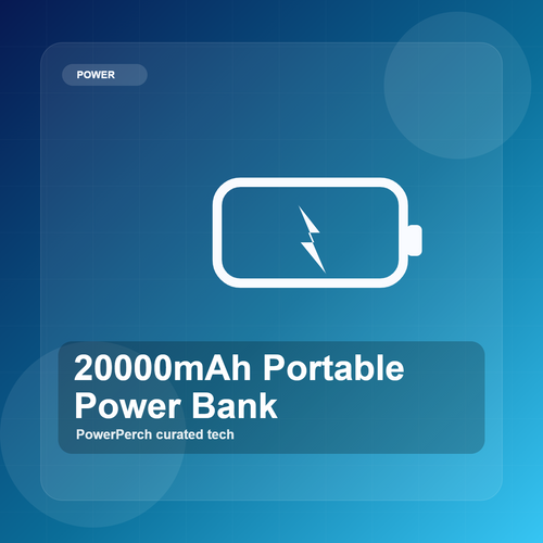 20000mAh Portable Power Bank by PowerPerch