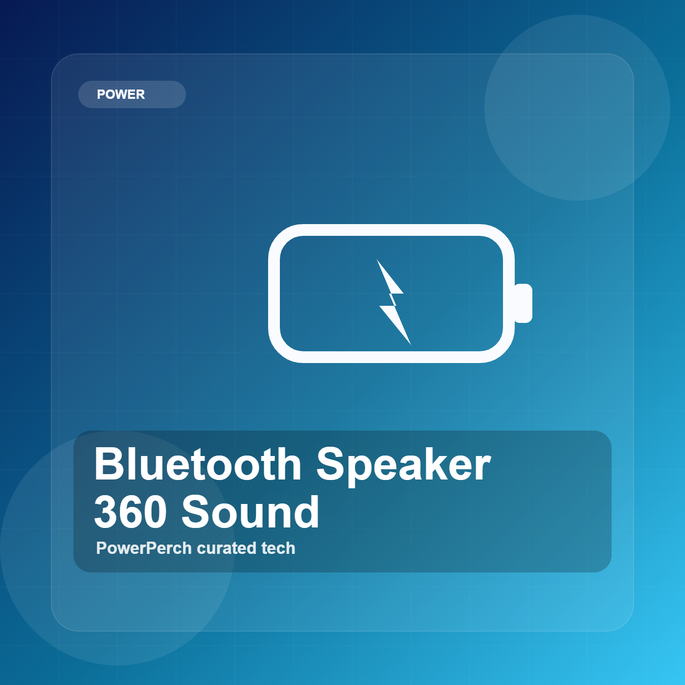 Bluetooth Speaker 360 Sound by PowerPerch