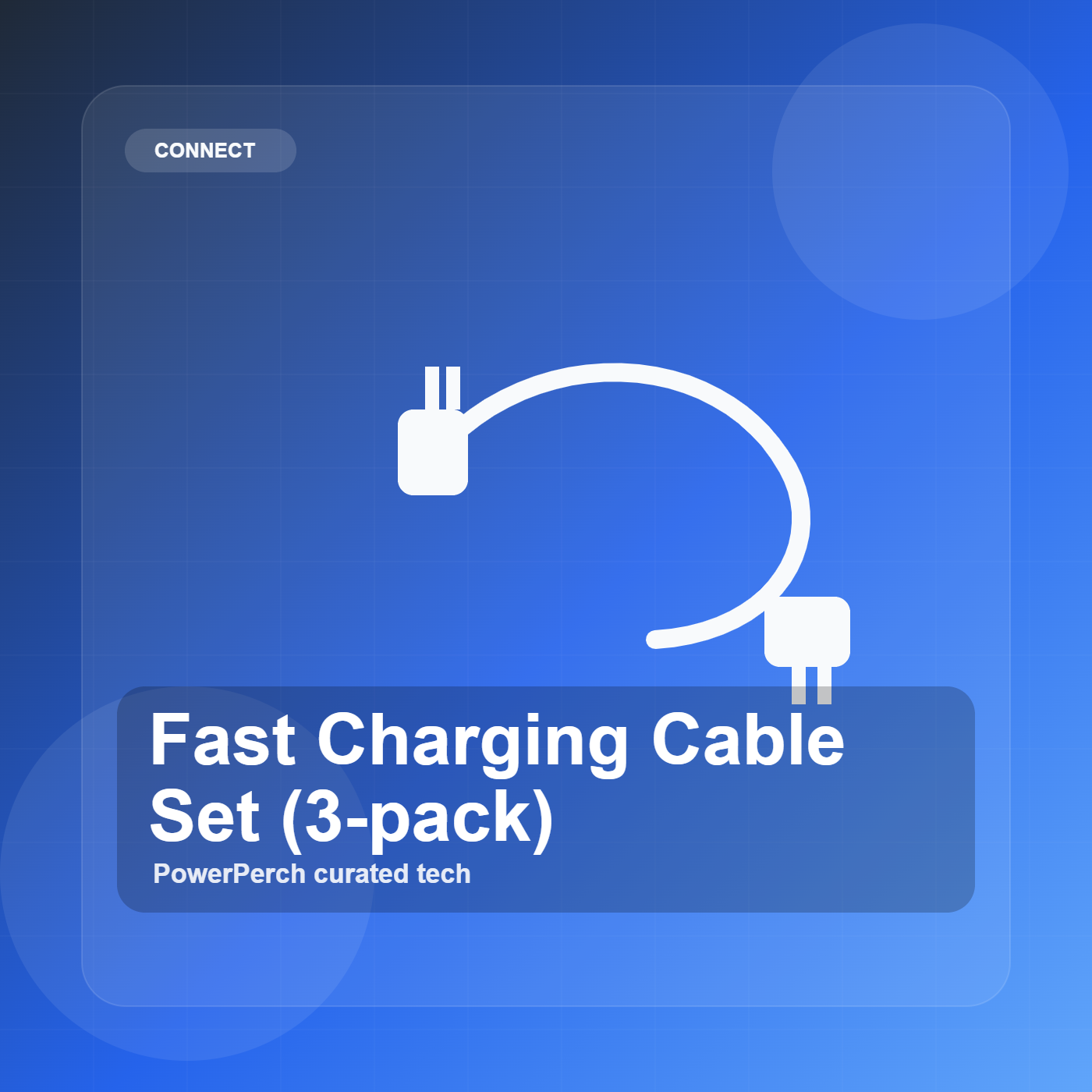 Fast Charging Cable Set (3-pack) by PowerPerch