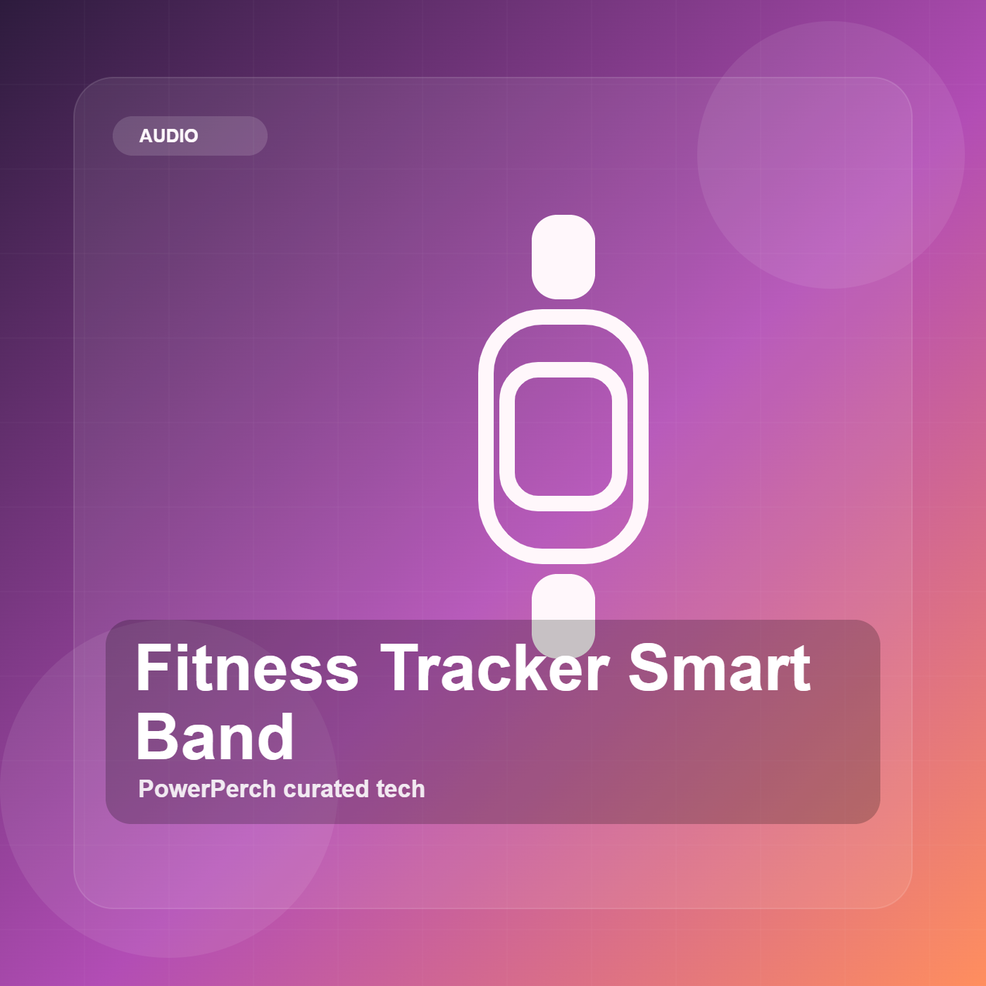 Fitness Tracker Smart Band by PowerPerch