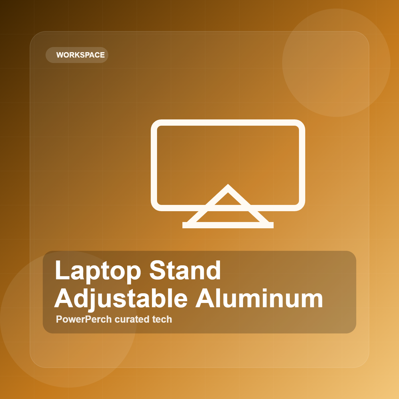 Laptop Stand Adjustable Aluminum by PowerPerch