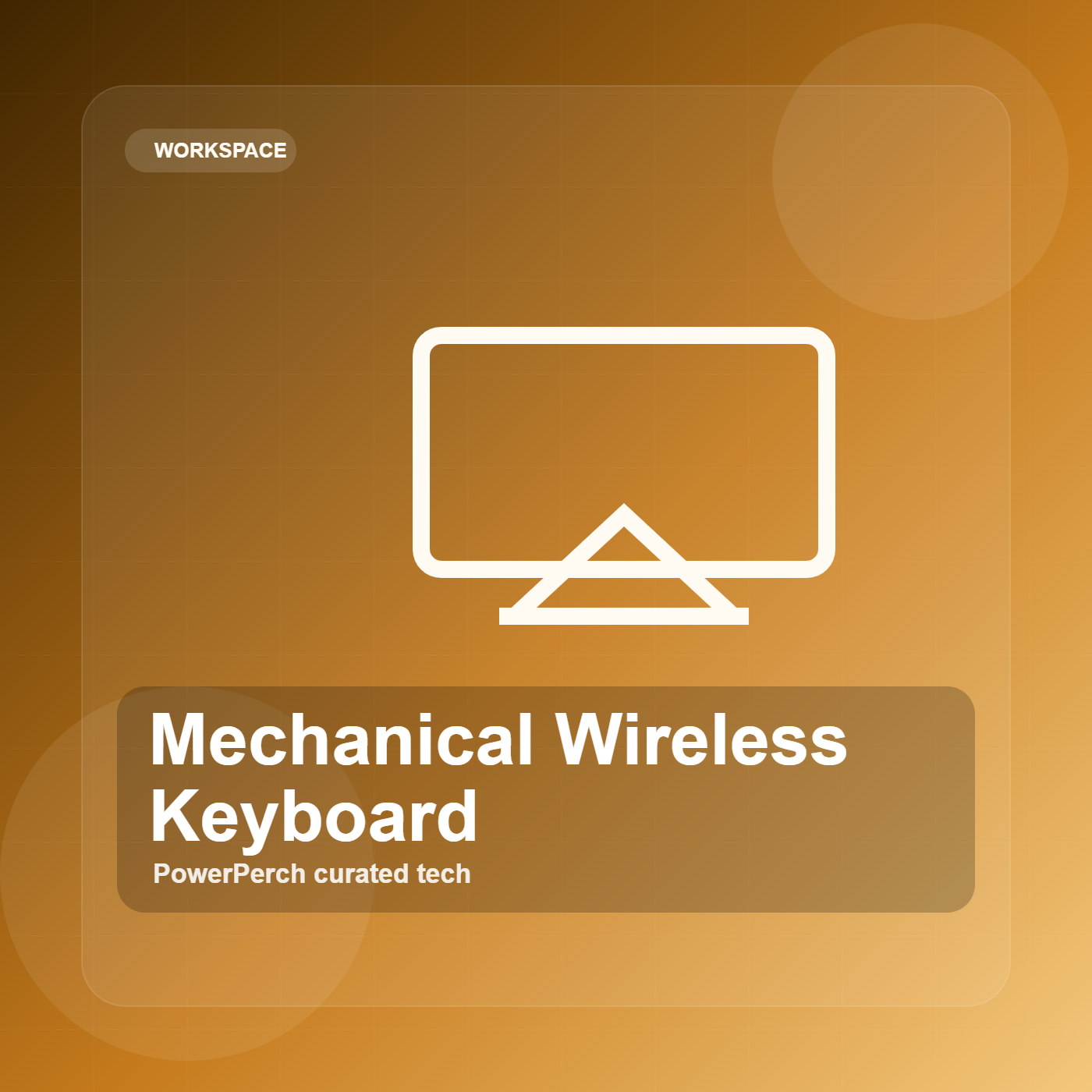 Mechanical Wireless Keyboard by PowerPerch