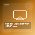 Monitor Light Bar with USB Power by PowerPerch