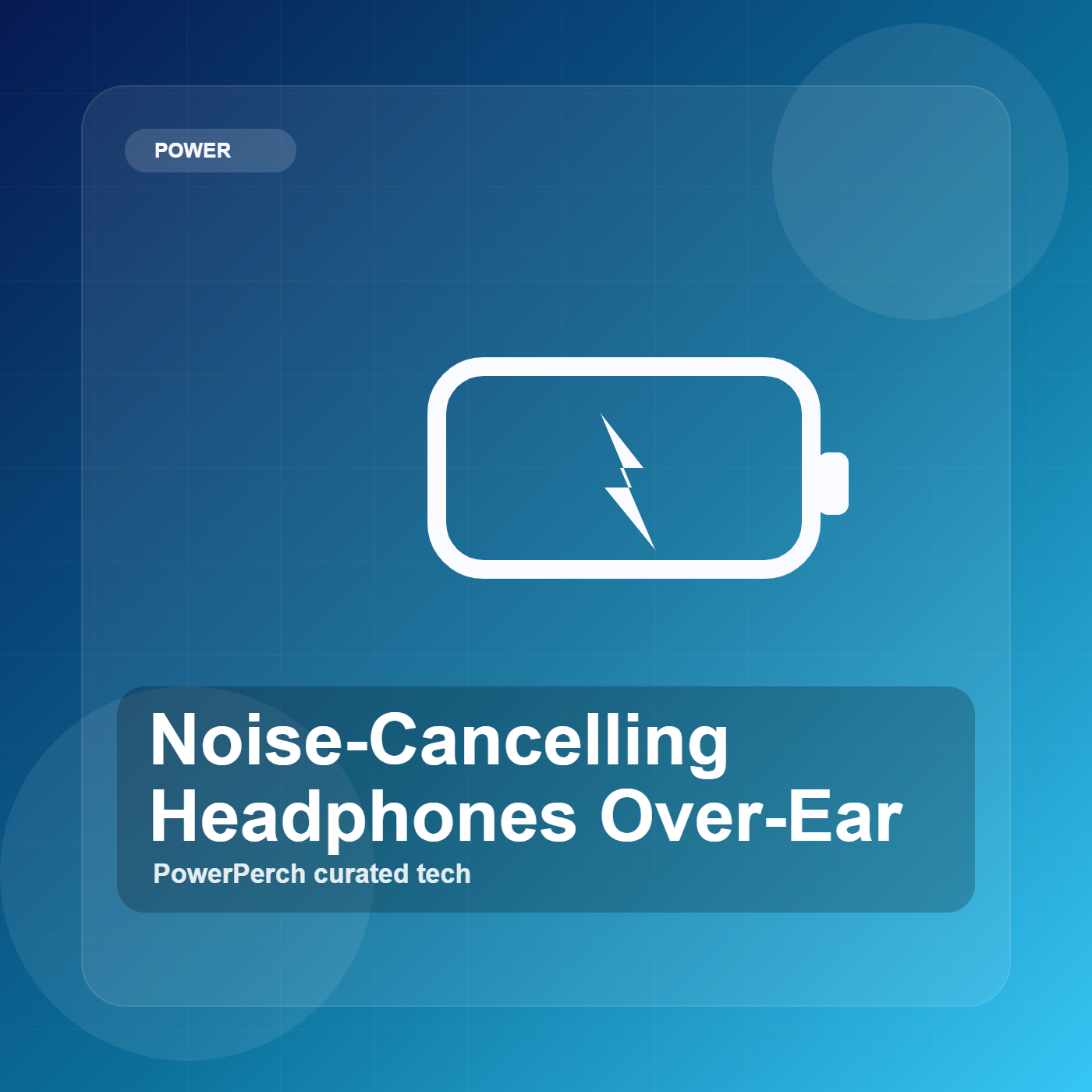 Noise-Cancelling Headphones Over-Ear by PowerPerch
