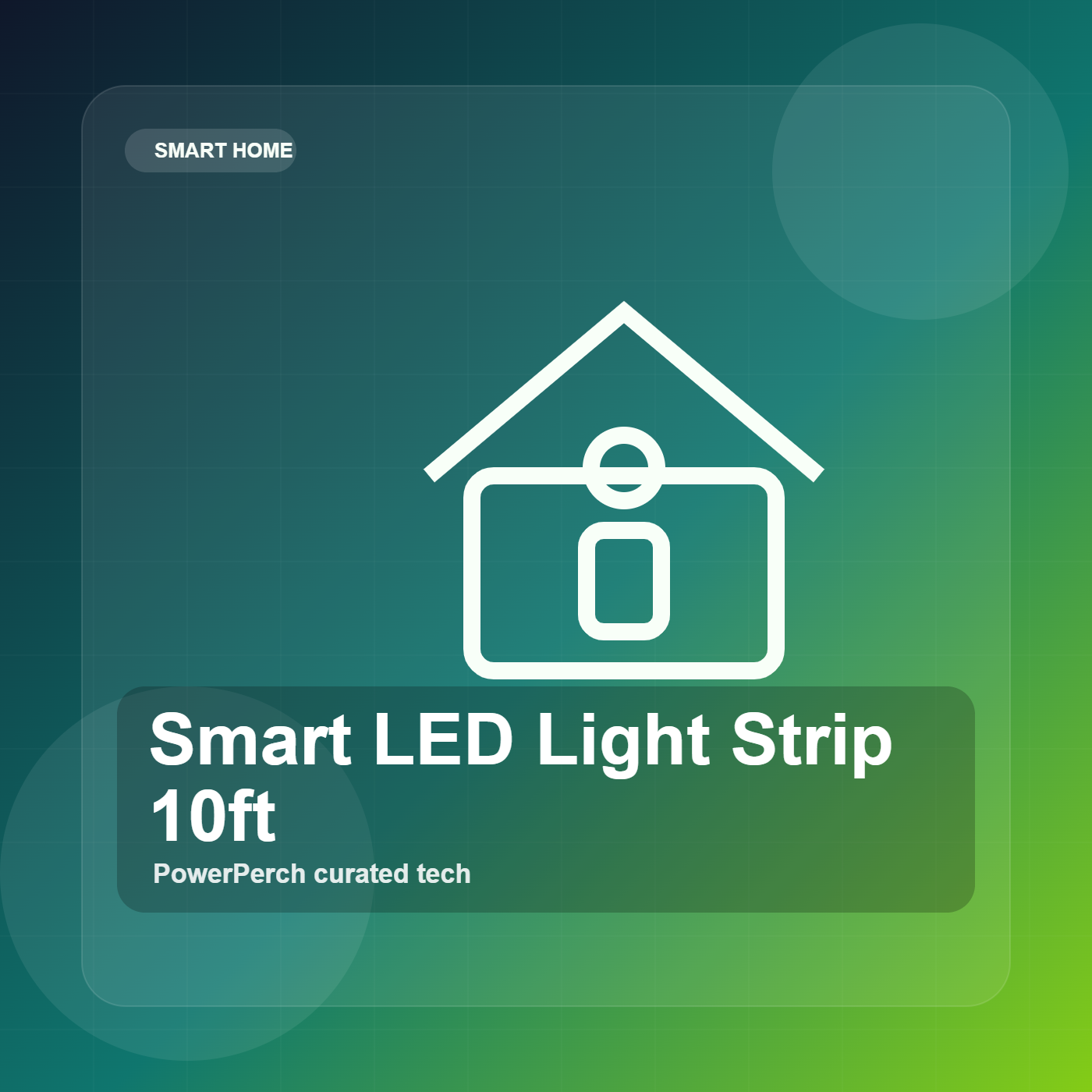 Smart LED Light Strip 10ft by PowerPerch