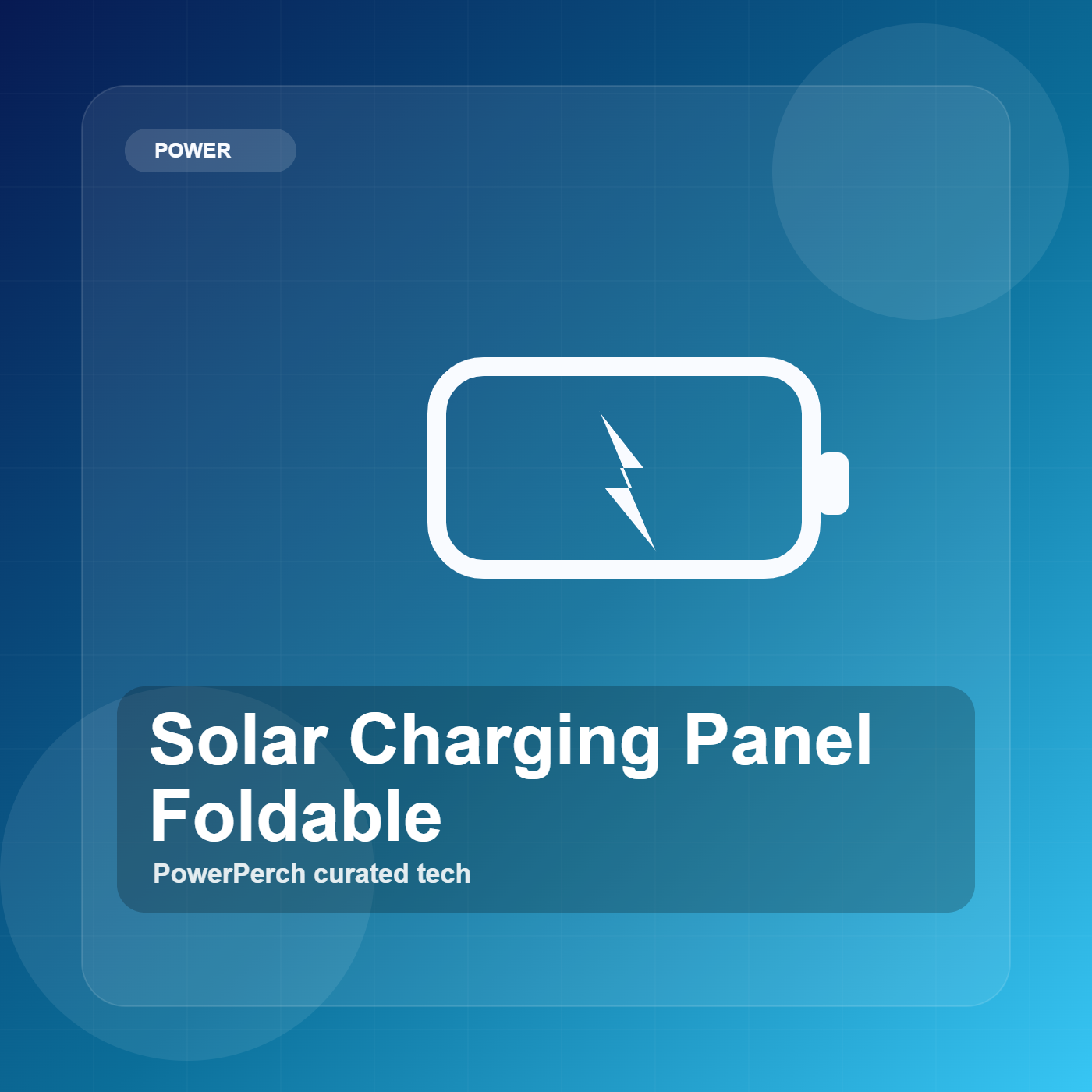Solar Charging Panel Foldable by PowerPerch