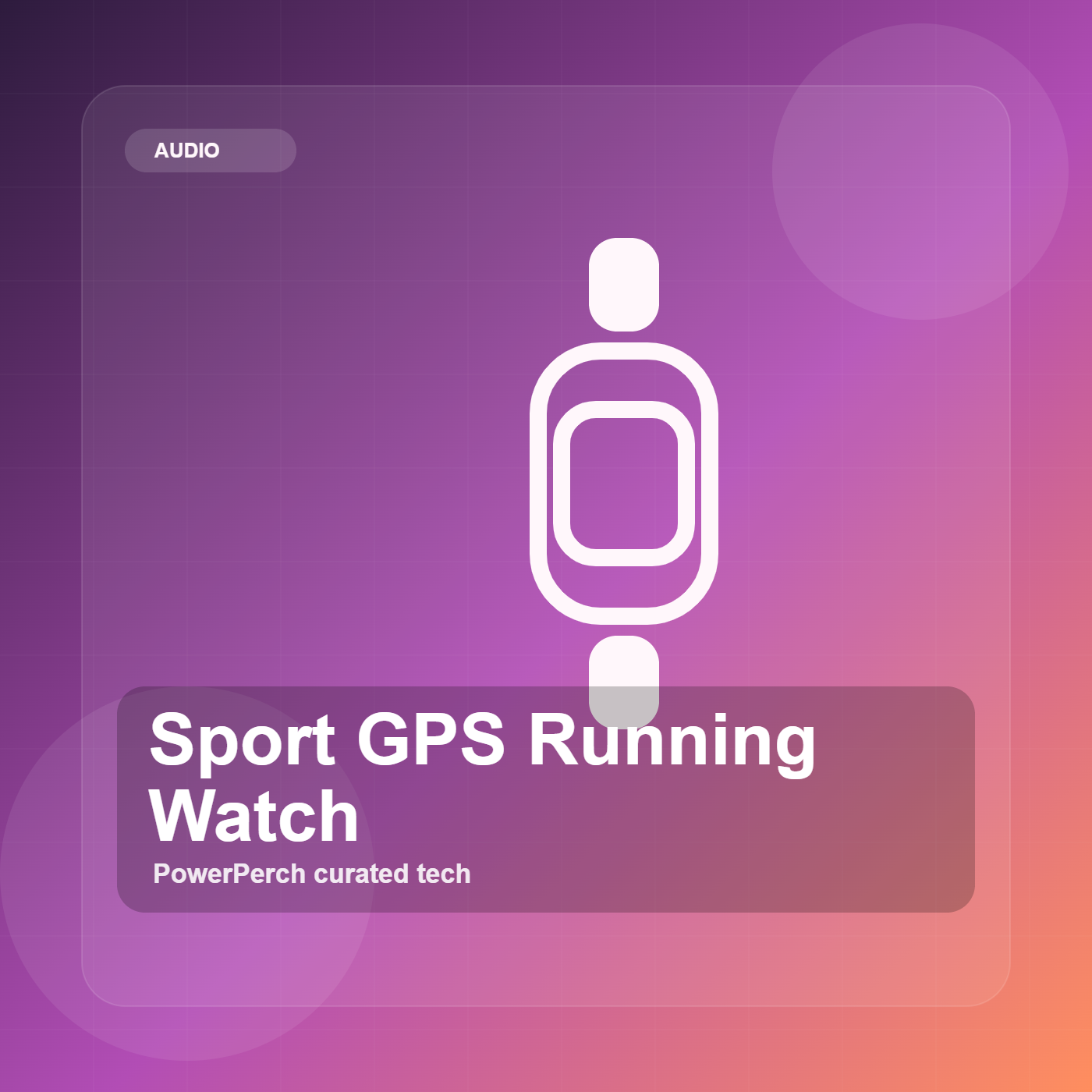 Sport GPS Running Watch by PowerPerch