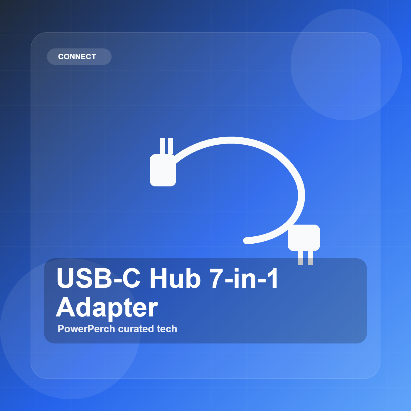 USB-C Hub 7-in-1 Adapter by PowerPerch