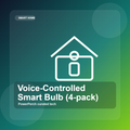 Voice-Controlled Smart Bulb (4-pack) by PowerPerch